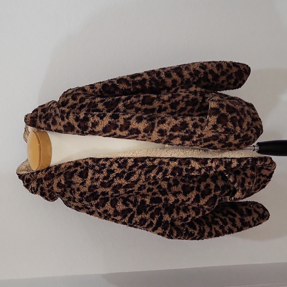 Leopard Print Fleece Jacket